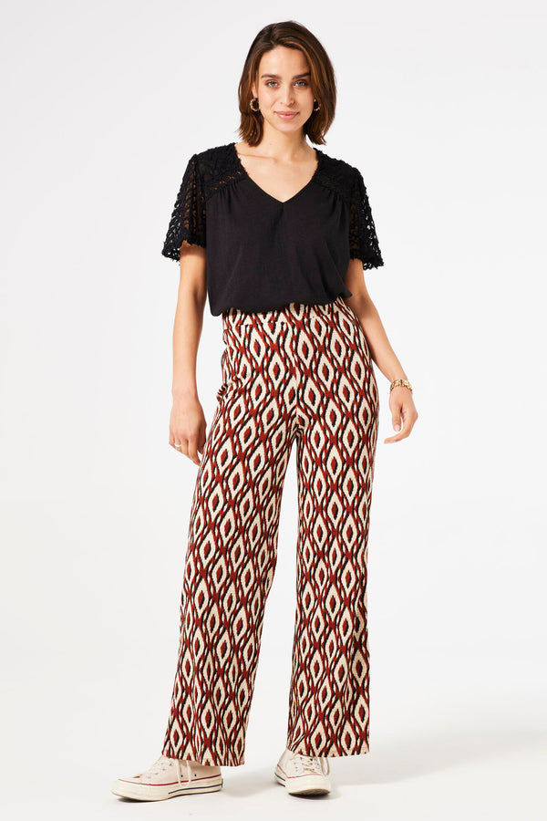 Top uni manches courtes Noir - GARCIA