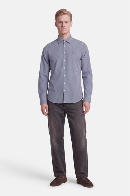 Chemise à manches longues - bleu