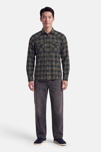 Chemise à manches longues - gris