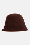 Buckethat brun en tissu texturé RINO PELLE