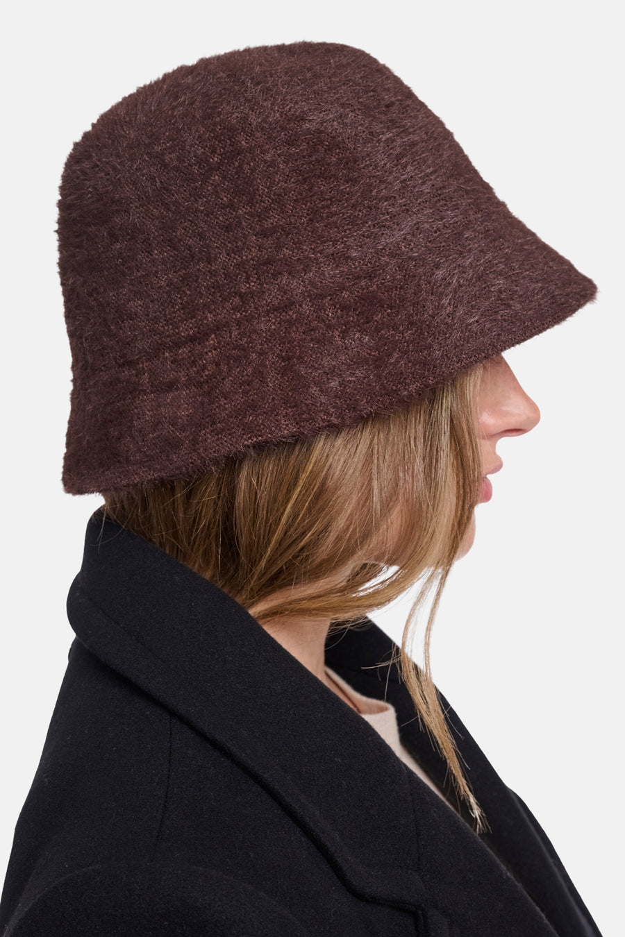 Dames acc. hoofddeksel buckethat bruin - RINO PELLE