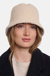 Dames acc. hoofddeksel buckethat beige - RINO PELLE