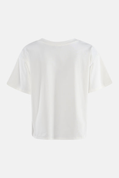 Effenchemeld wit T-shirt met korte mouwen van ADORE, achterzijde.