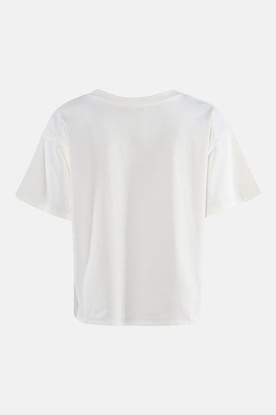Effenchemeld wit T-shirt met korte mouwen van ADORE, achterzijde.