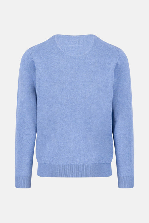 Pull à col rond - bleu