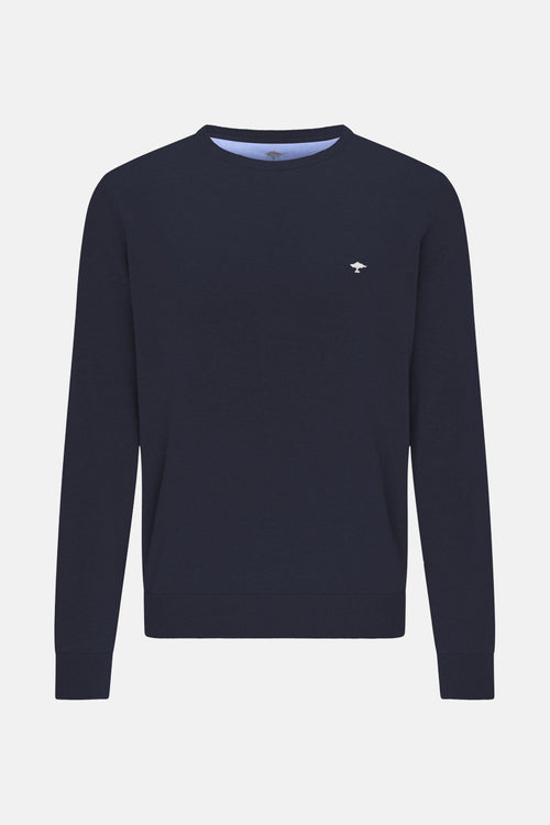 Pull à col rond - Bleu foncé