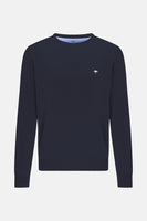 Pull met ronde hals - Donkerblauw