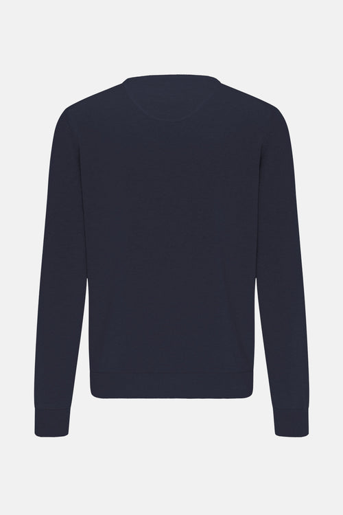 Pull à col rond - Bleu foncé