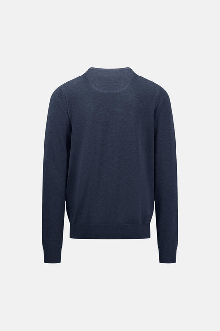 Pull à col rond - Bleu foncé