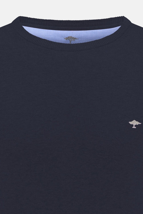 Pull met ronde hals - Donkerblauw