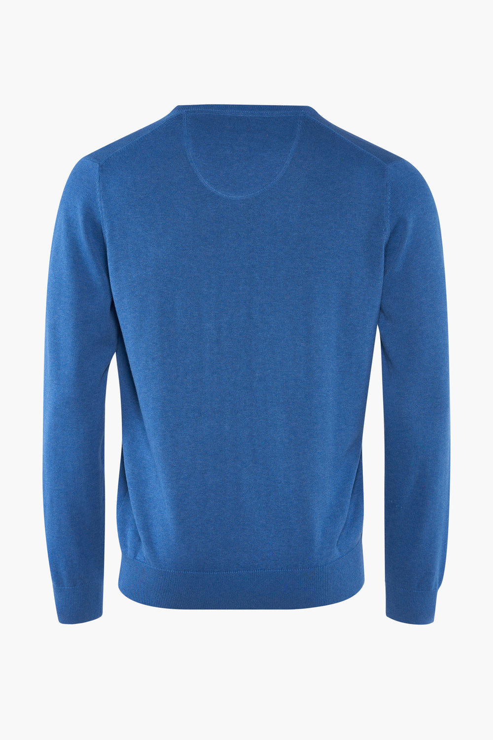 Pull à col en V - bleu