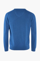 Pull col V Bleu - Fynch-Hatton