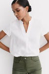 Chemisier (manches courtes) Blanc - CAROLL