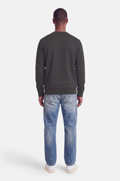 Sweat col O - gris