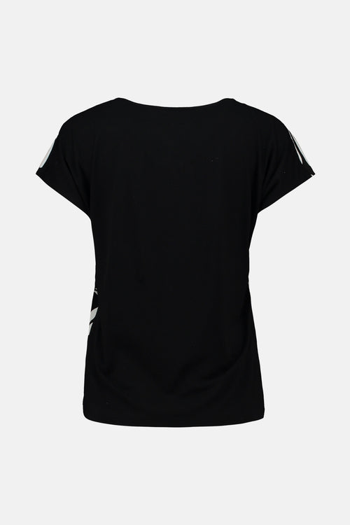 Blouse met korte mouwen - zwart