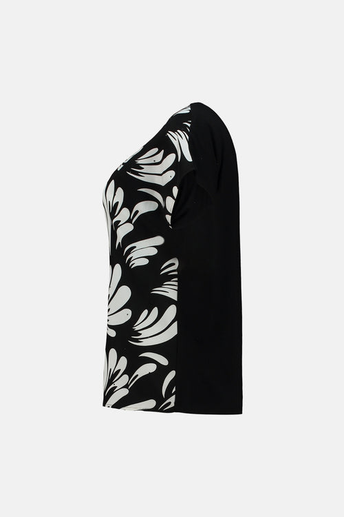 Blouse met korte mouwen - zwart