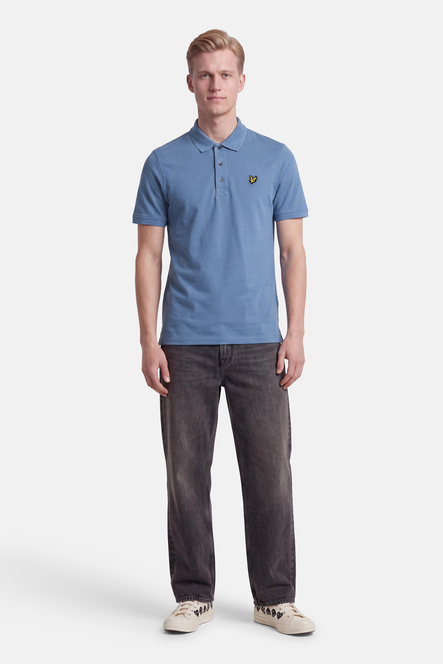 Polo met korte mouwen - blauw