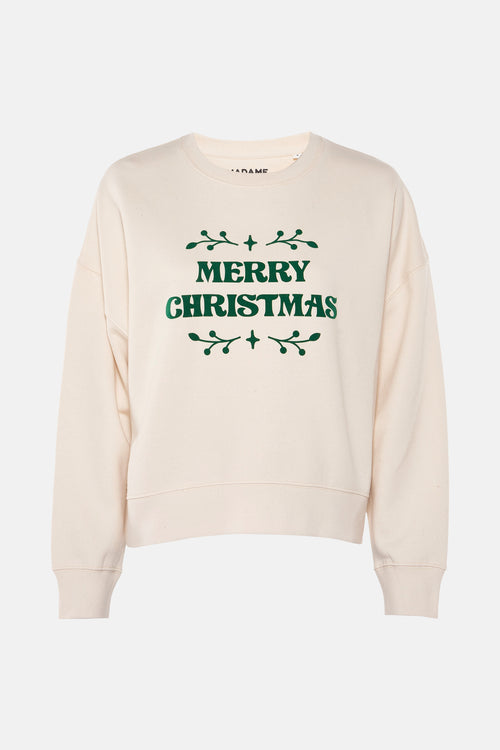 Sweat col rond Blanc - MONSIEUR T-SHIRT