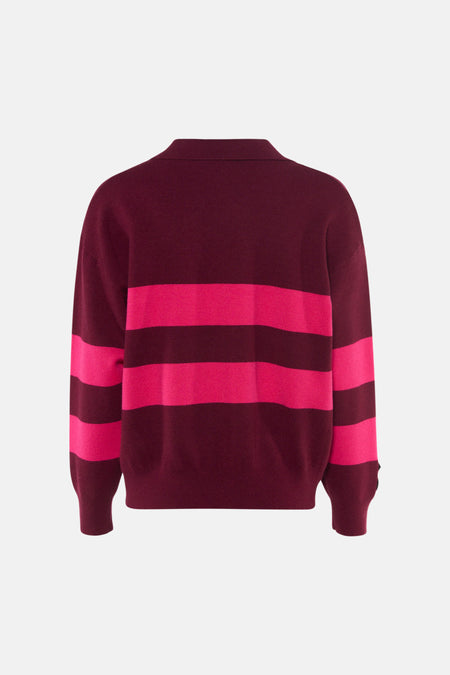 Pull col V - multicolore