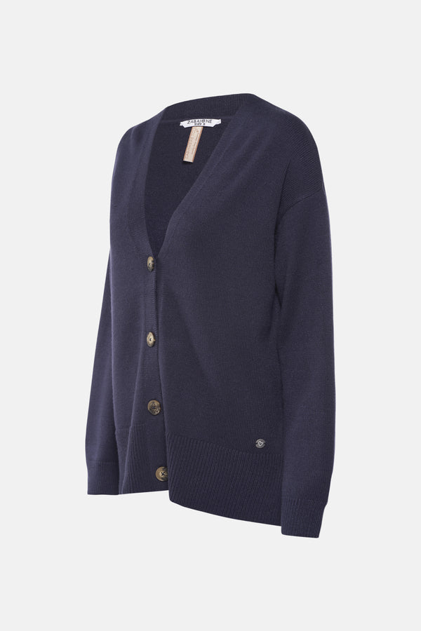 Cardigan Blauw - ZABAIONE