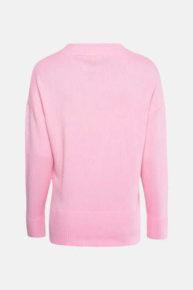 Pull col V Rose - ZABAIONE