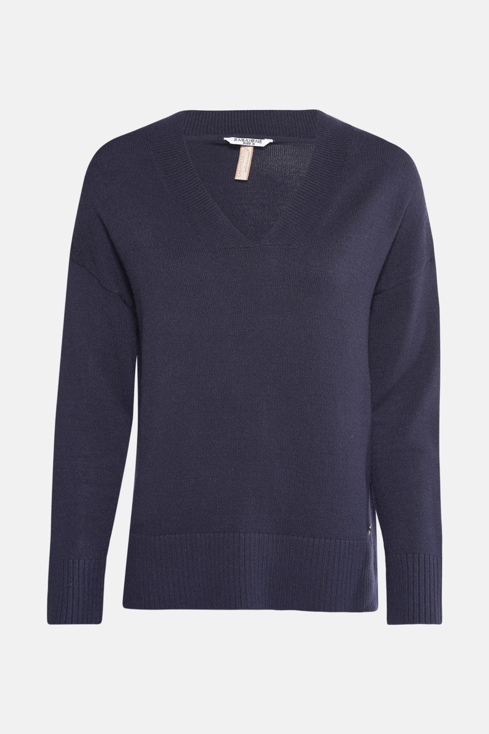 Trui met V-hals Blauw - ZABAIONE