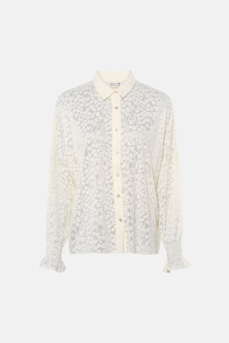 Chemise à manches longues - blanc