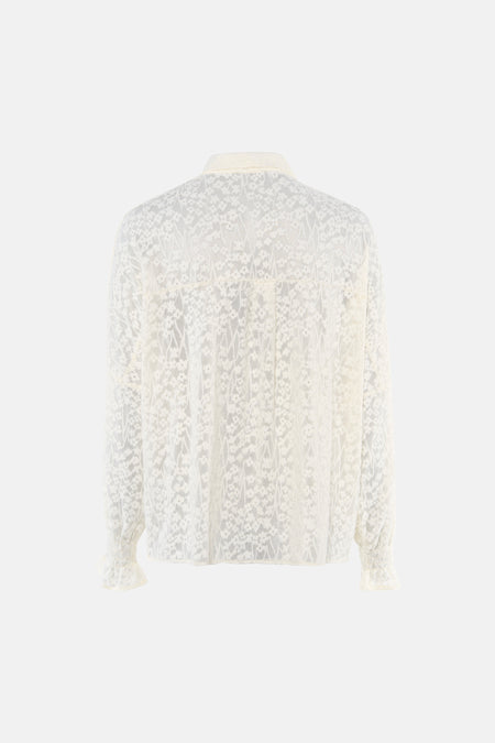 Chemise à manches longues - blanc