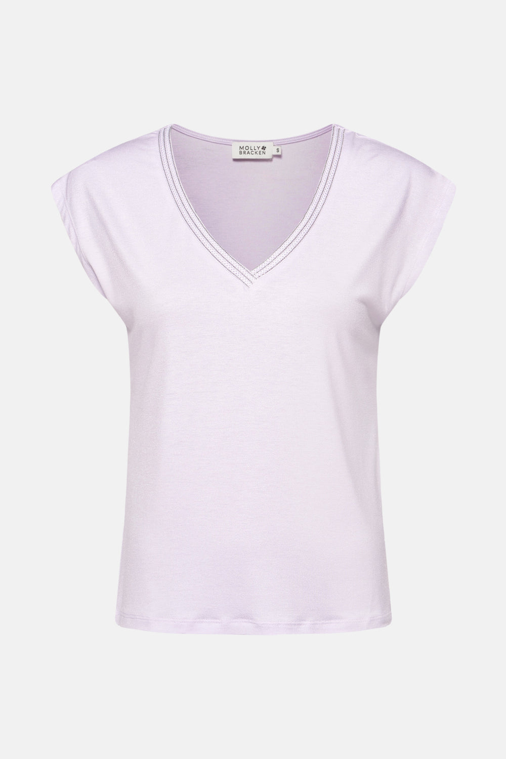 Top uni manches courtes Mauve - Molly Bracken