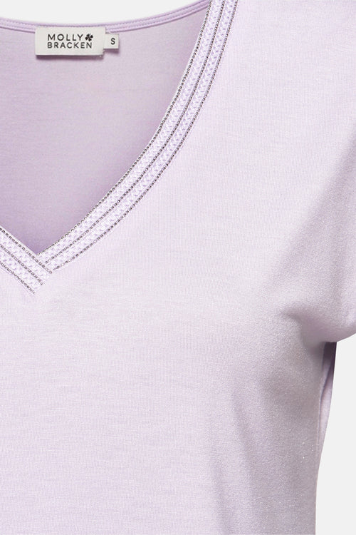 Top (korte mouwen) Mauve - Molly Bracken