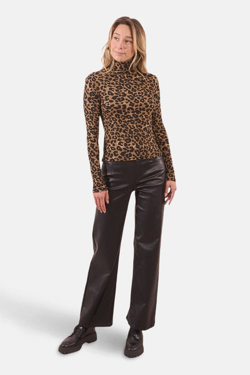 Pull met rolkraag - multicolor