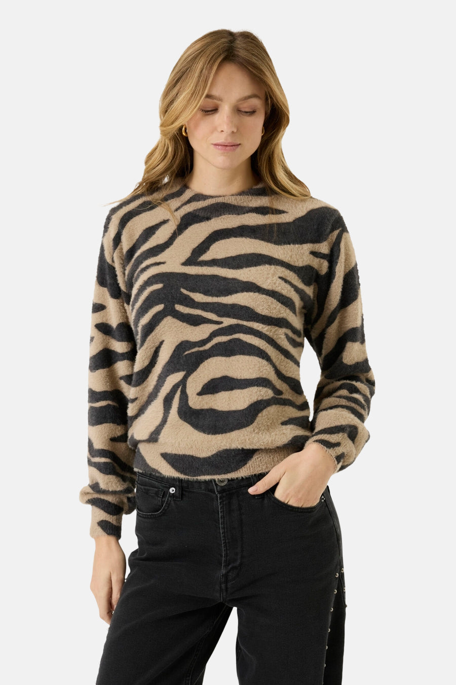Trui met ronde hals multicolor - GARCIA