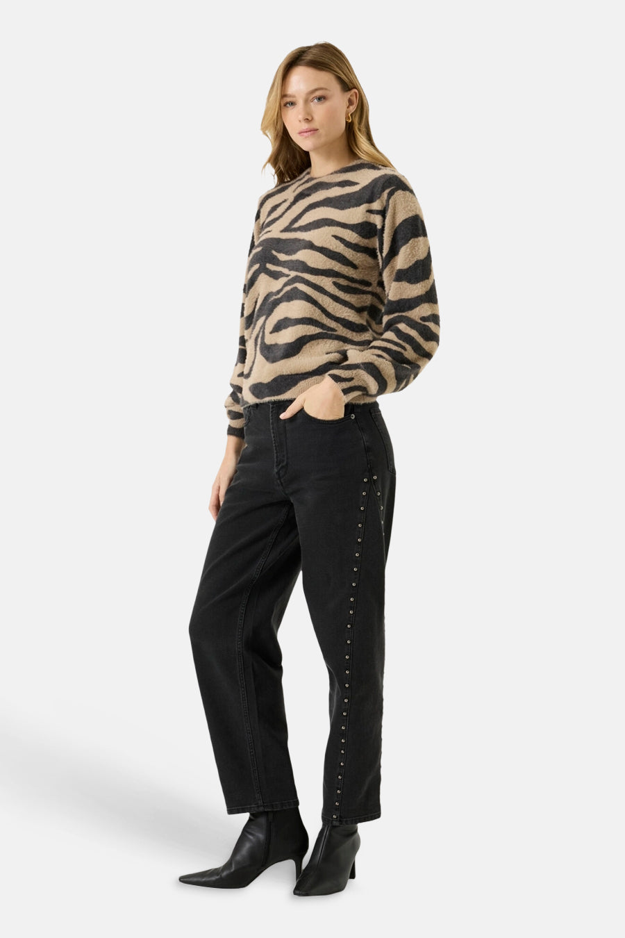 Trui met ronde hals multicolor - GARCIA