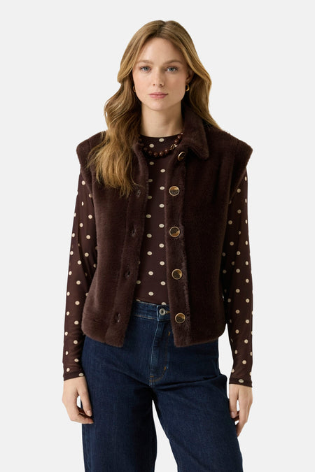 Veste sans manches - brun