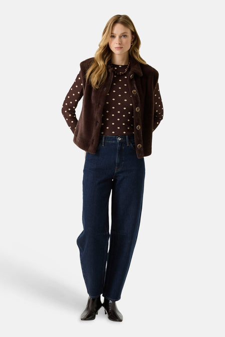 Veste sans manches - brun