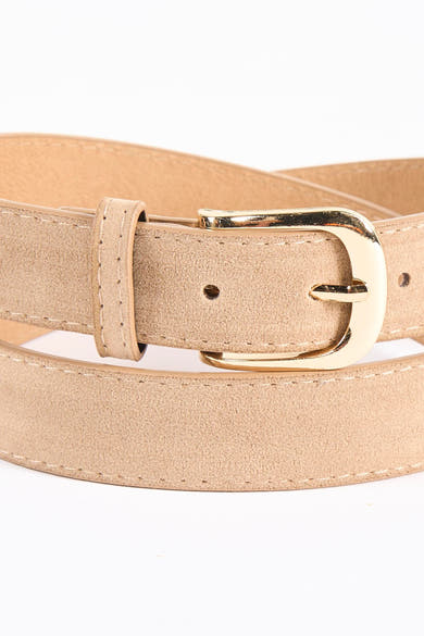 Ceinture taupe GARCIA avec boucle dorée