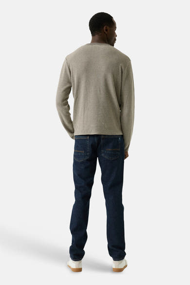 Pull col rond beige - GARCIA