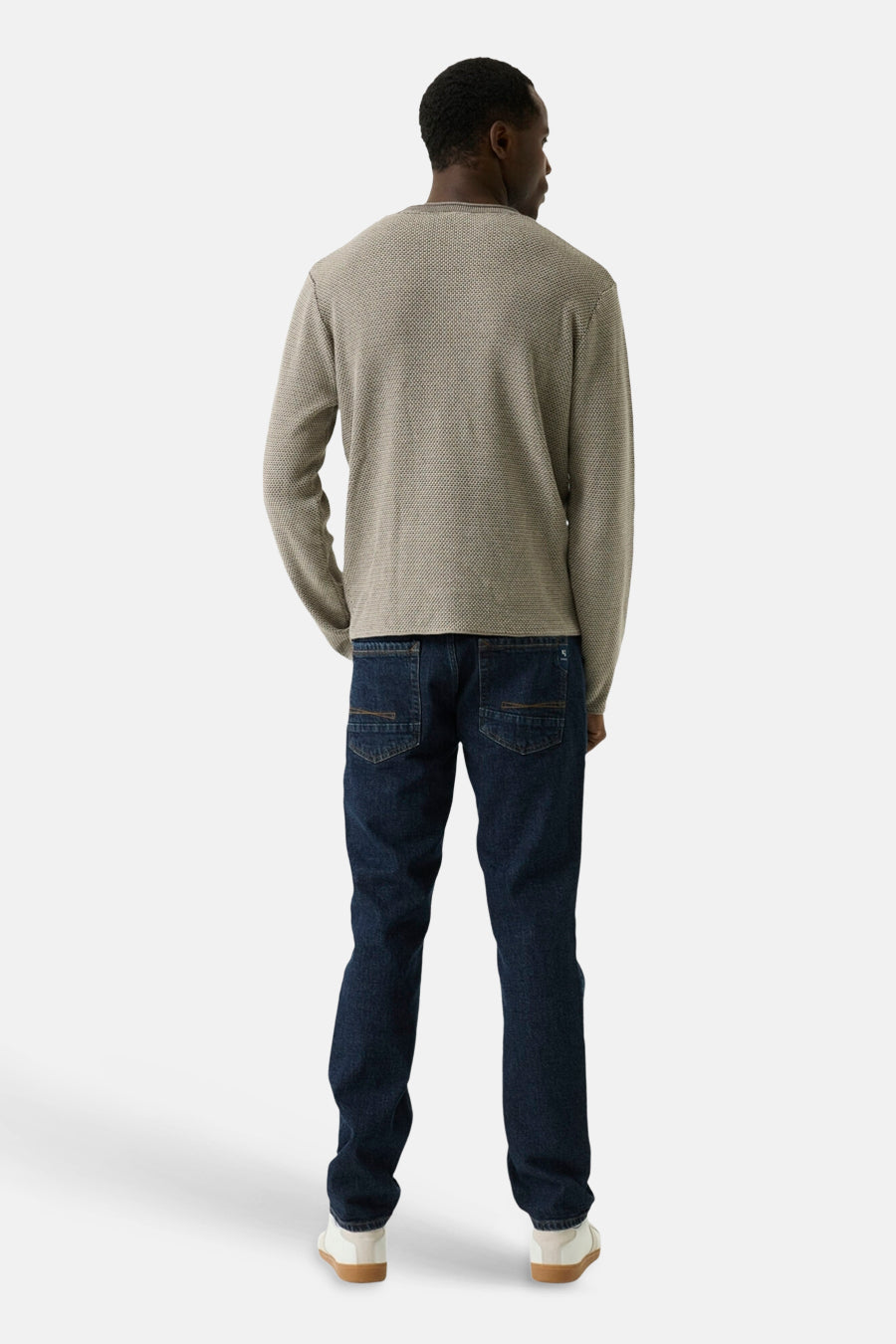 Pull col rond beige - GARCIA