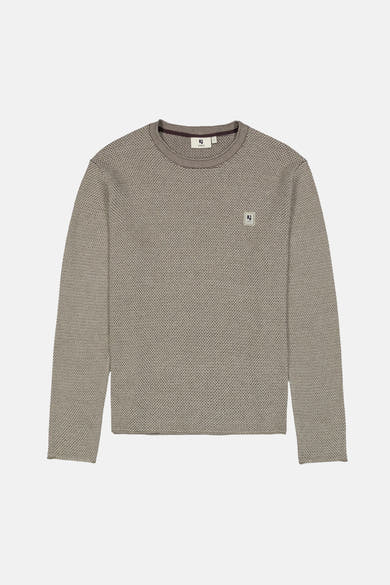 Pull col rond beige - GARCIA