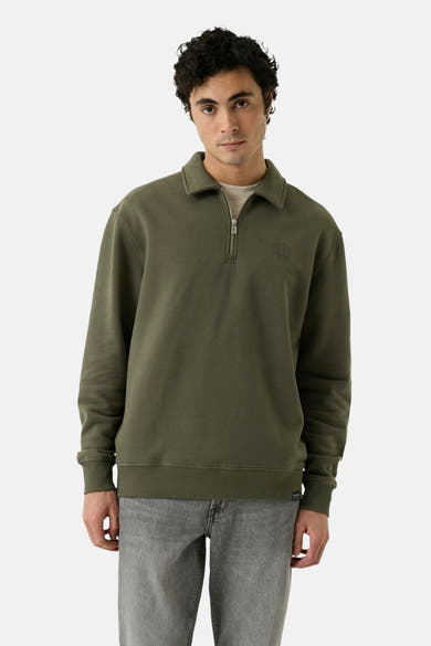 Sweater O-hals - faded olive