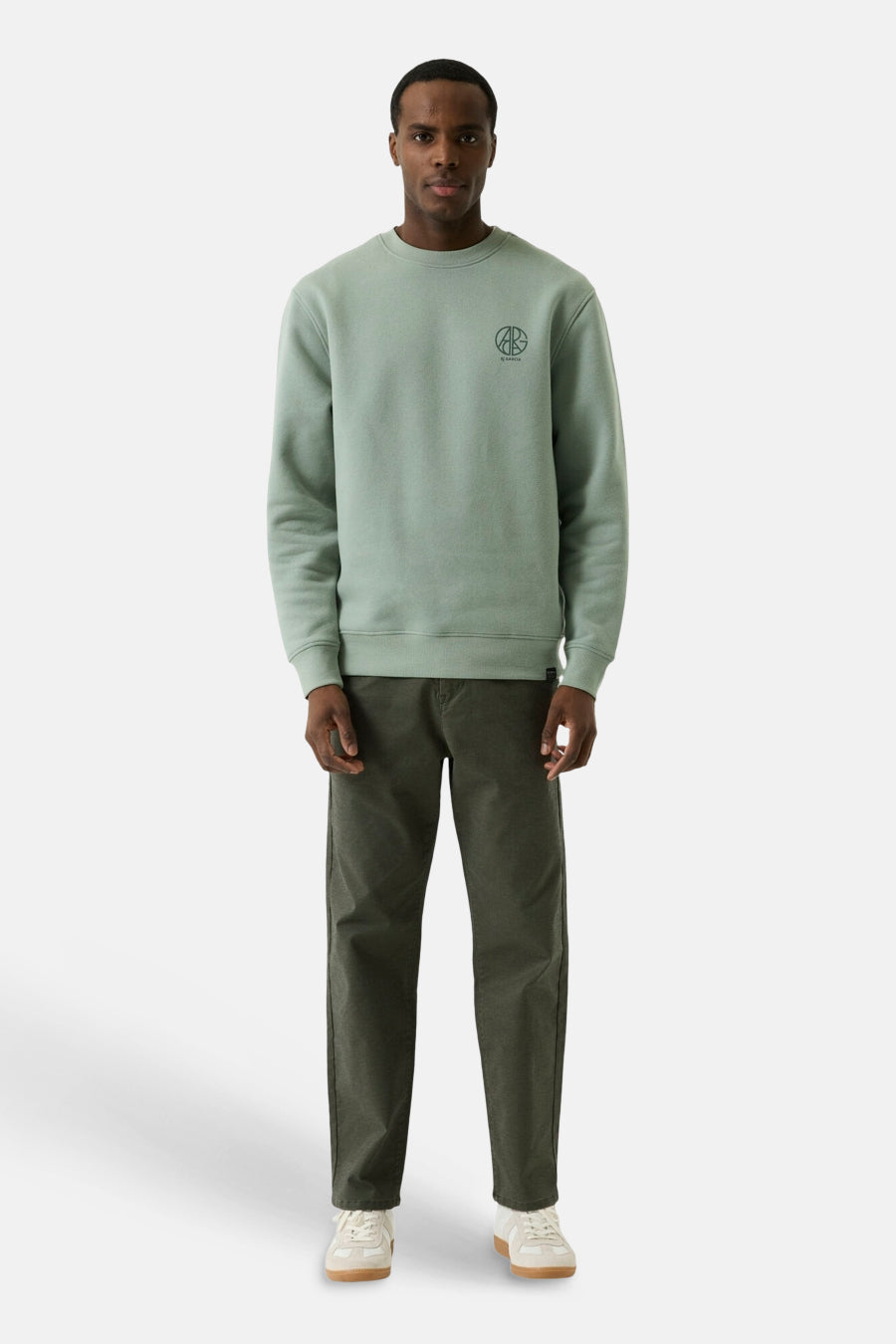 Sweat col O - vert