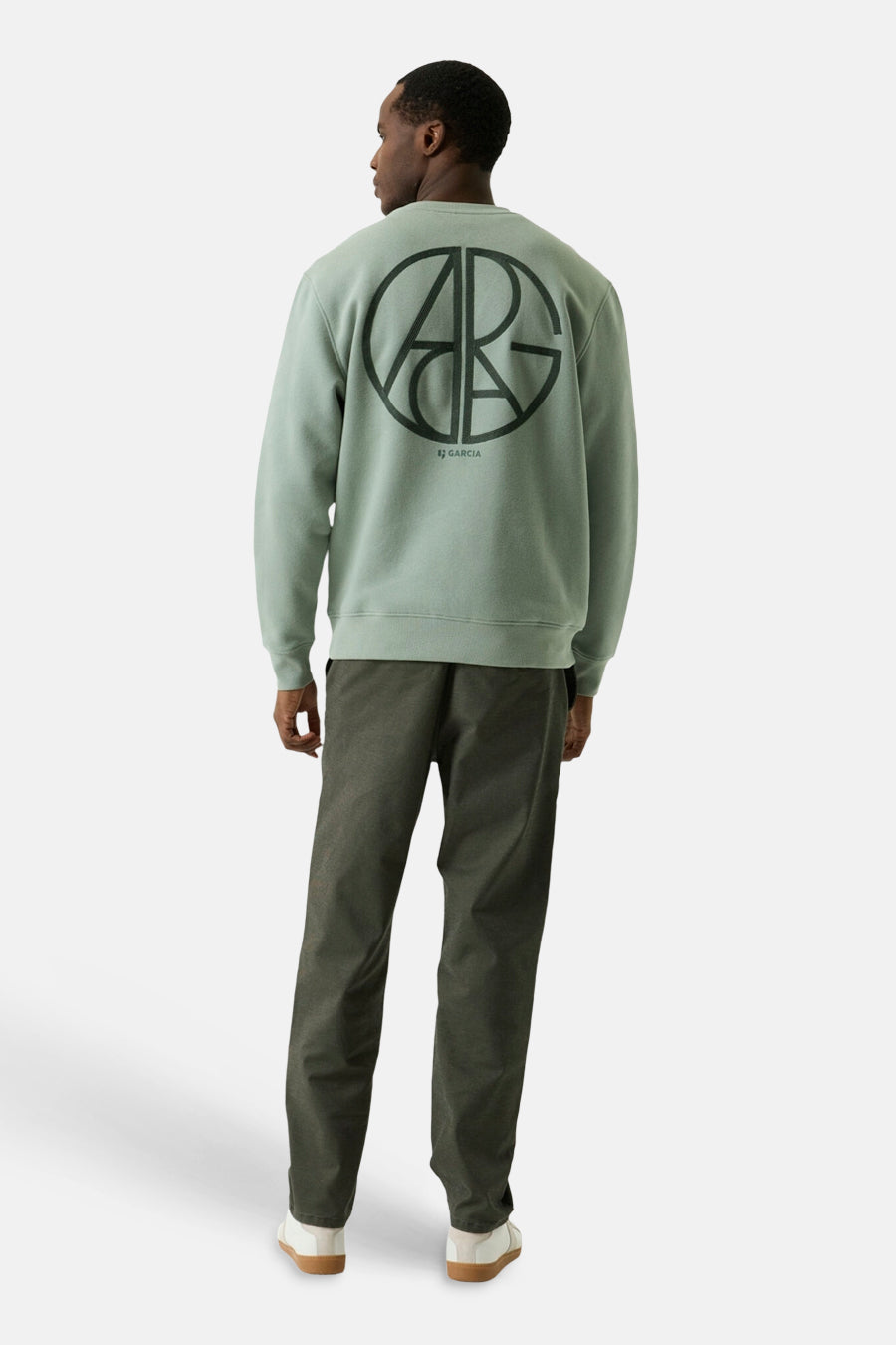 Sweat col O - vert