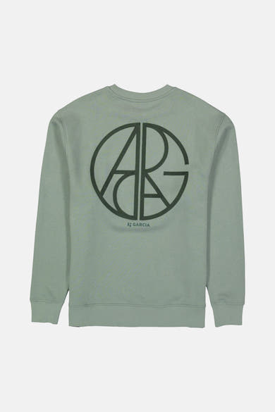 Sweat col O - vert
