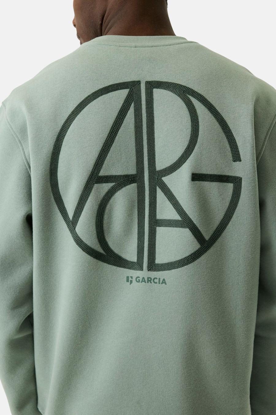 Sweat col O - vert