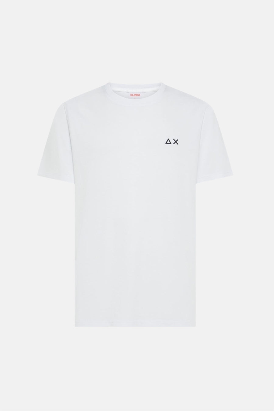 Wit T-shirt van SUN 68, met discreet logo op de borst.