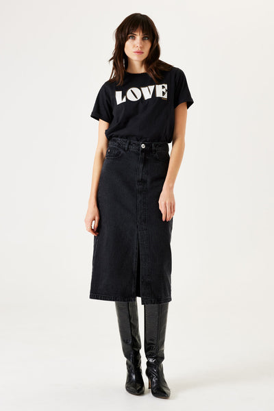 Jupe 3/4 BLACK DENIM - GARCIA
