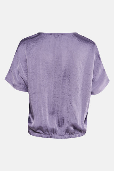 Blouse met korte mouwen - paars