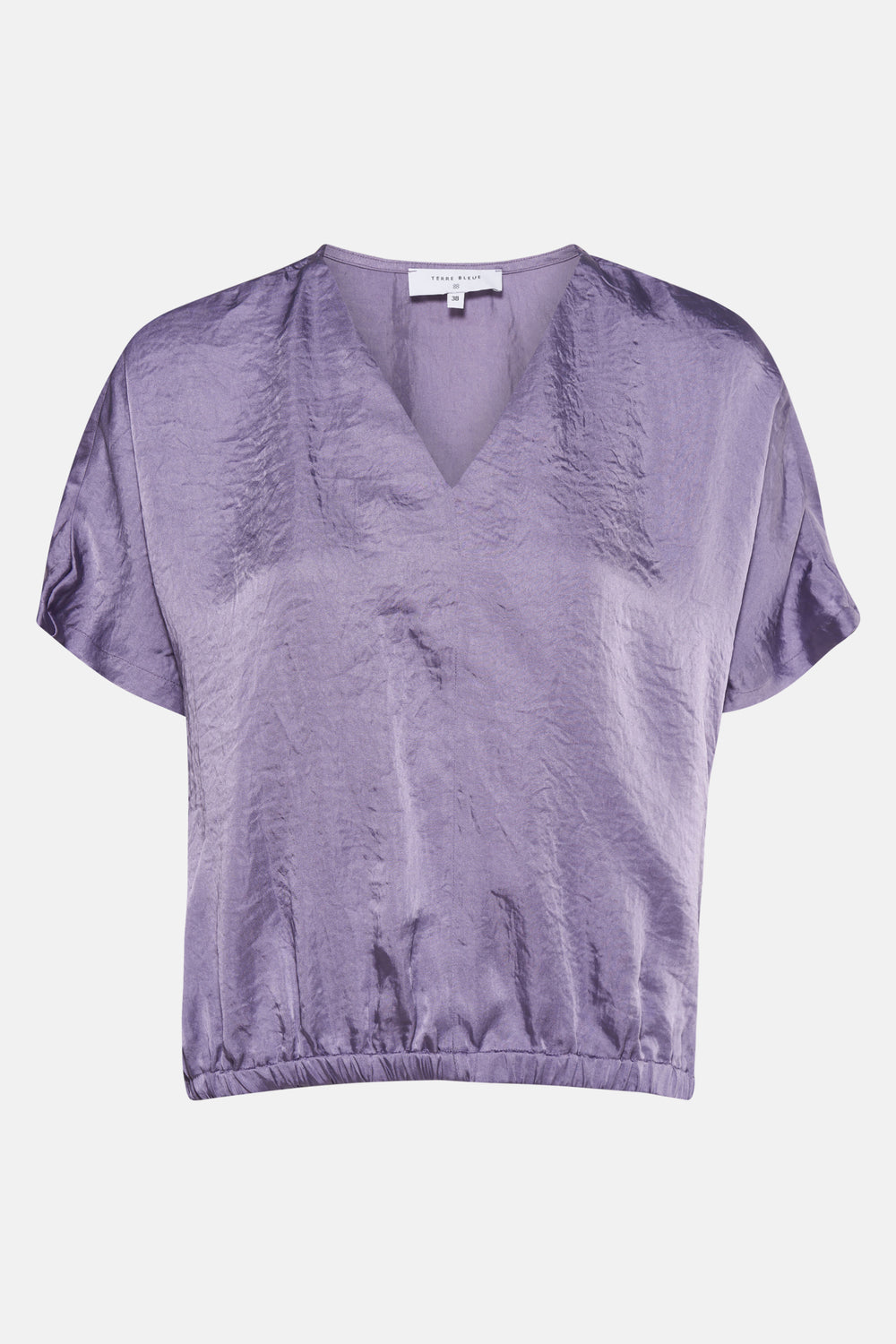 Blouse met korte mouwen - paars