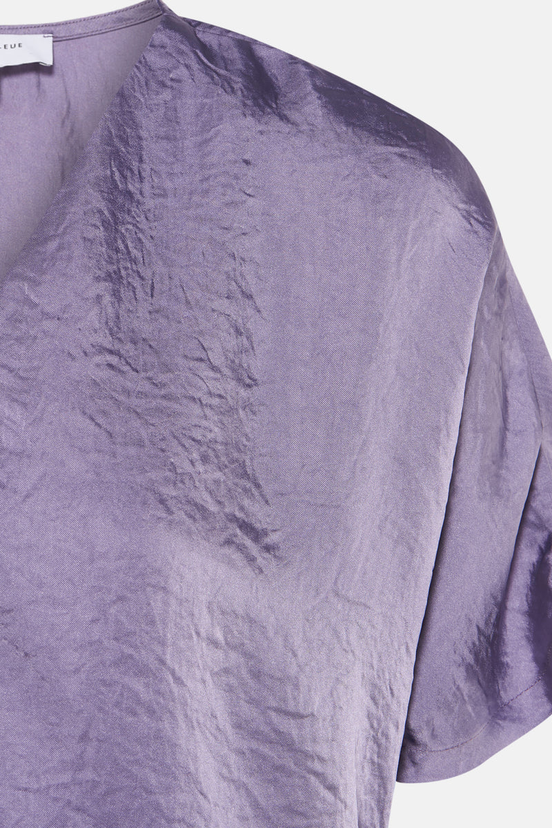 Blouse met korte mouwen - paars