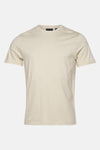 Beige T-shirt met korte mouwen van LYLE & SCOTT, met toon-op-toon geborduurd logo.